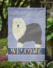 Load image into Gallery viewer, Old English Sheepdog Welcome Garden Flag - Outdoor Decorative Yard Flag CK3611GF