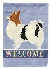 Load image into Gallery viewer, Papillon Welcome Garden Flag - Outdoor Decorative Yard Flag CK3612GF