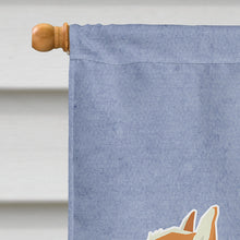 Load image into Gallery viewer, Pembroke Corgi Welcome Flag Canvas House Size CK3613CHF