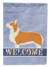 Load image into Gallery viewer, Pembroke Corgi Welcome Flag Canvas House Size CK3613CHF