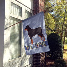 Load image into Gallery viewer, Rottweiler Welcome Flag Canvas House Size CK3617CHF