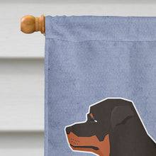 Load image into Gallery viewer, Rottweiler Welcome Flag Canvas House Size CK3617CHF