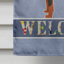 Load image into Gallery viewer, Rottweiler Welcome Flag Canvas House Size CK3617CHF