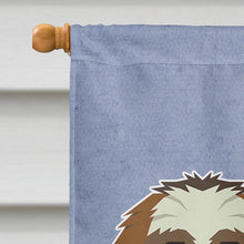 Load image into Gallery viewer, Shih Tzu Welcome Flag Canvas House Size CK3622CHF