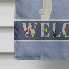 Load image into Gallery viewer, Toy Fox Terrier Welcome Flag Canvas House Size CK3626CHF
