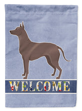Load image into Gallery viewer, Mexican Hairless Dog Xolo Welcome Flag Canvas House Size CK3629CHF