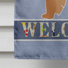 Load image into Gallery viewer, German Spitz Welcome Flag Canvas House Size CK3648CHF