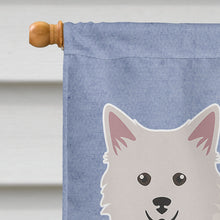 Load image into Gallery viewer, Italian Spitz Welcome Flag Canvas House Size CK3653CHF