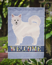 Load image into Gallery viewer, Italian Spitz Welcome Garden Flag - Outdoor Decorative Yard Flag CK3653GF