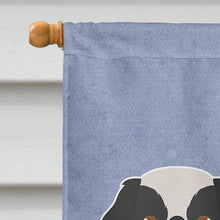Load image into Gallery viewer, Japanese Chin Welcome Flag Canvas House Size CK3654CHF