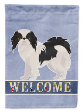 Load image into Gallery viewer, Japanese Chin Welcome Garden Flag - Outdoor Decorative Yard Flag CK3654GF