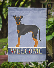 Load image into Gallery viewer, Manchester Terrier Welcome Garden Flag - Outdoor Decorative Yard Flag CK3664GF