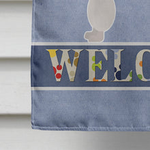 Load image into Gallery viewer, Miniature Poodle Welcome Flag Canvas House Size CK3670CHF