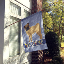 Load image into Gallery viewer, Pug Welcome Flag Canvas House Size CK3673CHF