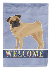 Load image into Gallery viewer, Pug Welcome Flag Canvas House Size CK3673CHF
