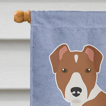 Load image into Gallery viewer, Rat Terrier Welcome Flag Canvas House Size CK3674CHF