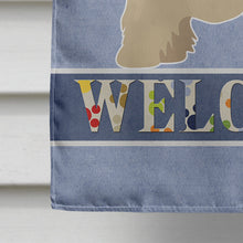 Load image into Gallery viewer, Russian Tsvetnaya Bolonka Lap Dog  Welcome Flag Canvas House Size CK3675CHF