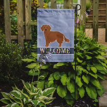 Load image into Gallery viewer, Small Greek Domestic Dog Kokoni Welcome Garden Flag - Outdoor Decorative Yard Flag CK3678GF