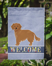 Load image into Gallery viewer, Small Greek Domestic Dog Kokoni Welcome Garden Flag - Outdoor Decorative Yard Flag CK3678GF