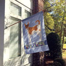 Load image into Gallery viewer, Tenterfield Terrier Welcome Flag Canvas House Size CK3679CHF