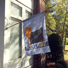 Load image into Gallery viewer, Yorkshire Terrier Welcome Flag Canvas House Size CK3682CHF