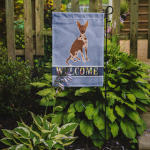 Load image into Gallery viewer, Tan Abyssinian or African Hairless Dog Welcome Garden Flag - Outdoor Decorative Yard Flag CK3683GF