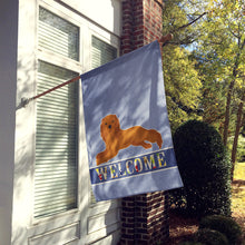 Load image into Gallery viewer, Ruby Cavalier King Charles Spaniel Welcome Flag Canvas House Size CK3687CHF