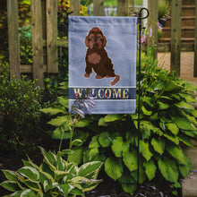 Load image into Gallery viewer, Brown Russian Tsvetnaya Bolonka Lap Dog  Welcome Garden Flag – Decorative Outdoor Yard Flag CK3701GF