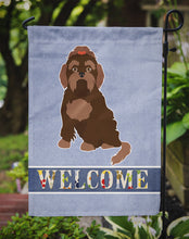 Load image into Gallery viewer, Brown Russian Tsvetnaya Bolonka Lap Dog  Welcome Garden Flag – Decorative Outdoor Yard Flag CK3701GF