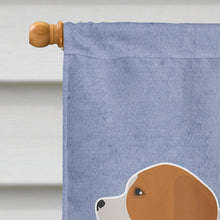 Load image into Gallery viewer, Beaglier #1 Welcome Flag Canvas House Size CK3708CHF