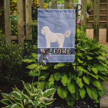 Load image into Gallery viewer, Bichpoo White Welcome Garden Flag – Decorative Outdoor Yard Flag CK3711GF