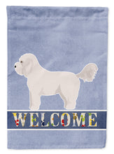Load image into Gallery viewer, Bichpoo White Welcome Garden Flag – Decorative Outdoor Yard Flag CK3711GF