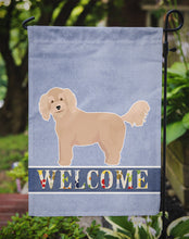Load image into Gallery viewer, Bichpoo Welcome Garden Flag – Decorative Outdoor Yard Flag CK3712GF