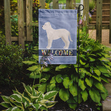 Load image into Gallery viewer, White Bullboxer Welcome Garden Flag – Decorative Outdoor Yard Flag CK3714GF