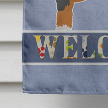 Load image into Gallery viewer, Black and Tan Cavapoo Welcome Flag Canvas House Size CK3717CHF