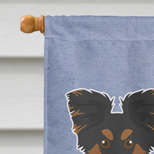 Load image into Gallery viewer, Black and Tan Chion Welcome Flag Canvas House Size CK3719CHF