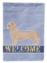 Load image into Gallery viewer, Tan Chiweenie Welcome Garden Flag – Decorative Outdoor Yard Flag CK3721GF