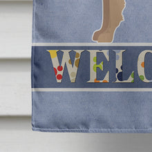 Load image into Gallery viewer, Tan Chorkie Welcome Flag Canvas House Size CK3724CHF