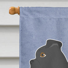 Load image into Gallery viewer, Black Chug Welcome Flag Canvas House Size CK3726CHF
