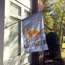 Load image into Gallery viewer, Tan Cockapoo Welcome Flag Canvas House Size CK3728CHF