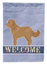Load image into Gallery viewer, Tan Cockapoo Welcome Flag Canvas House Size CK3728CHF