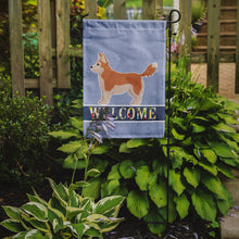 Load image into Gallery viewer, Corgi Husky Mix Welcome Garden Flag – Decorative Outdoor Yard Flag CK3730GF