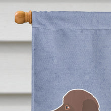 Load image into Gallery viewer, Brown Goldendoodle Welcome Flag Canvas House Size CK3744CHF