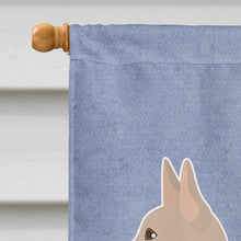 Load image into Gallery viewer, Tan Jackhuahua Welcome Flag Canvas House Size CK3748CHF