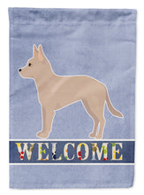 Load image into Gallery viewer, Tan Jackhuahua Welcome Flag Canvas House Size CK3748CHF