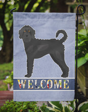 Load image into Gallery viewer, Black Labradoodle Welcome Garden Flag - Outdoor Decorative Yard Flag CK3753GF