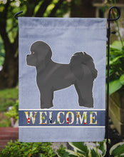 Load image into Gallery viewer, Black Mal-Shi Welcome Garden Flag - Outdoor Decorative Yard Flag CK3758GF