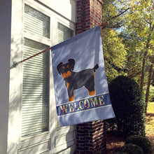 Load image into Gallery viewer, Morkie Welcome Flag Canvas House Size CK3762CHF