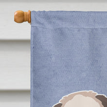 Load image into Gallery viewer, Pekeapoo Welcome Flag Canvas House Size CK3763CHF