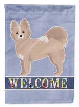 Load image into Gallery viewer, Tan Pomchi Welcome Flag Canvas House Size CK3766CHF